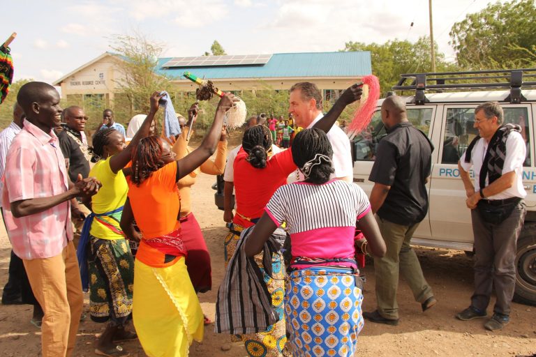 En el campo de refugiados