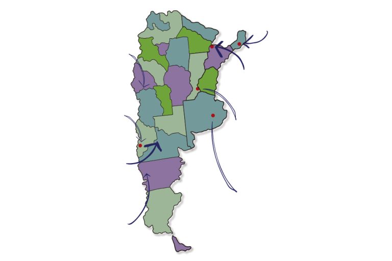 De norte a sur, de este a oeste…